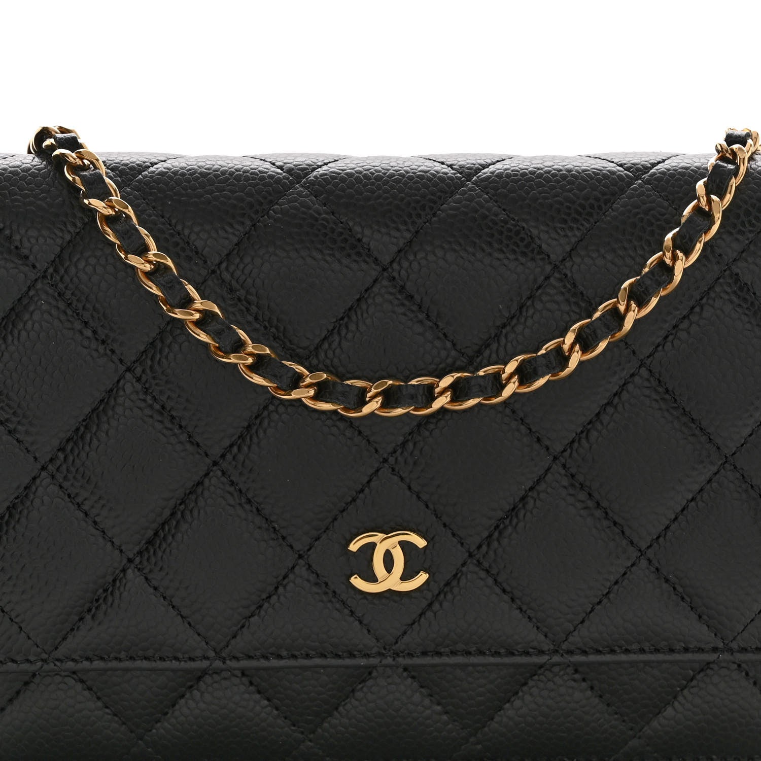 Chanel Caviar Quilted Wallet on Chain WOC Black 9 of 11