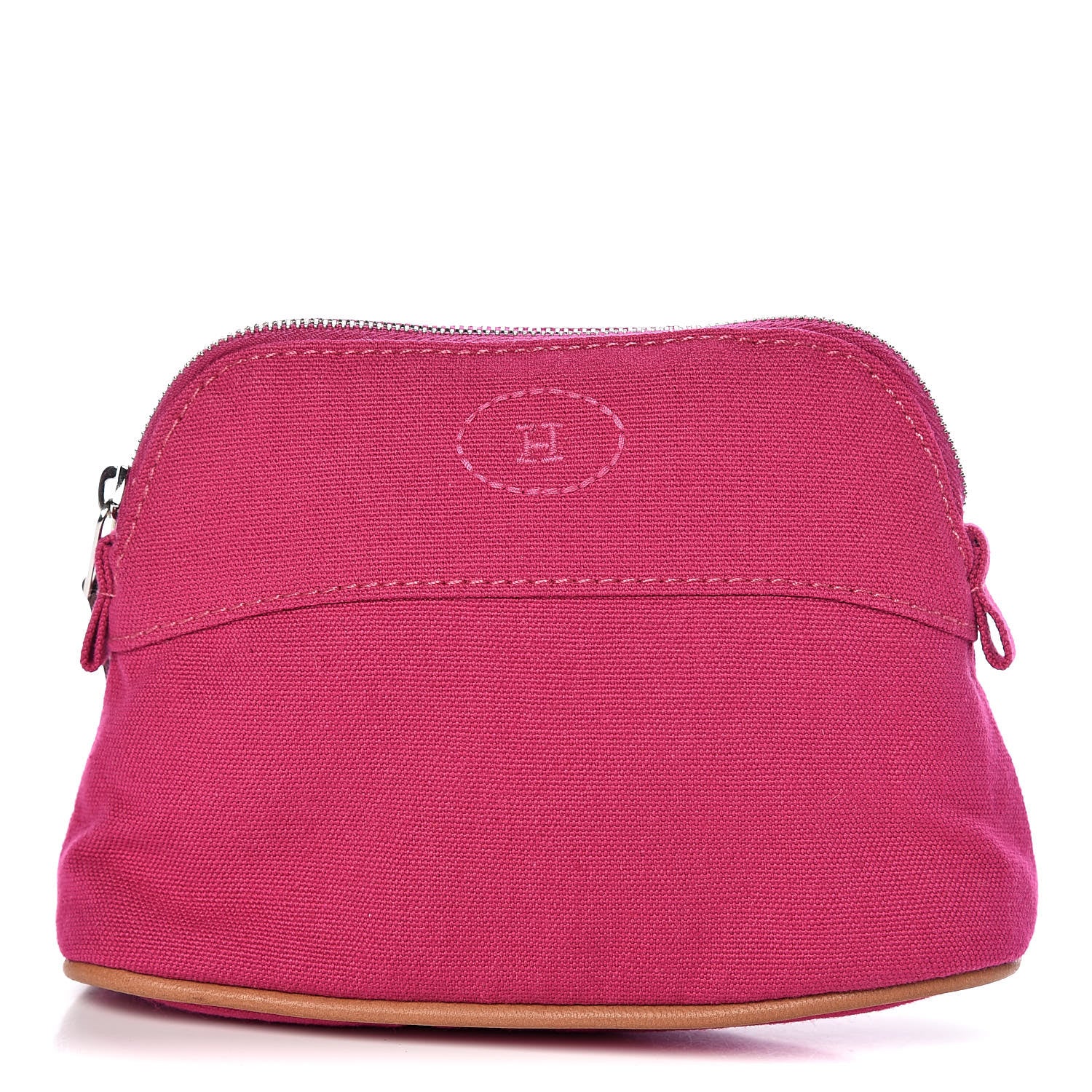 Hermes Cotton Canvas Mini Bolide Travel Cosmetic Pouch 1 of 8
