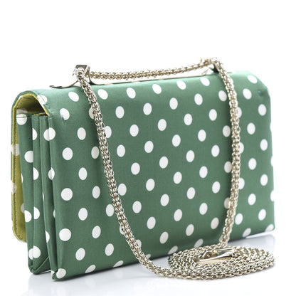 Valentino Garavani Silk Poise Va Va Voom Shoulder Bag Green Pop 3 of 12
