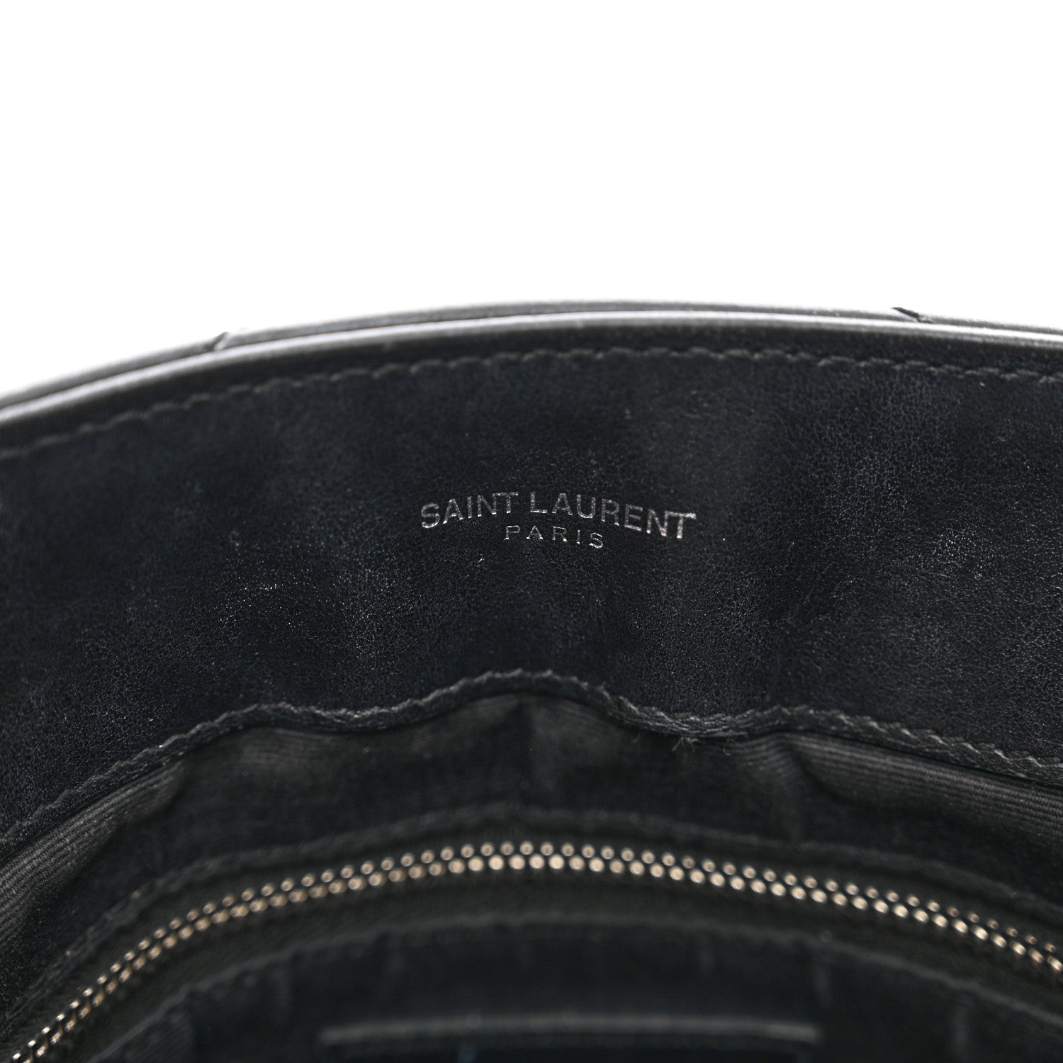 Saint Laurent Calfskin Y Quilted Monogram Medium Loulou Satchel Black 9 of 12
