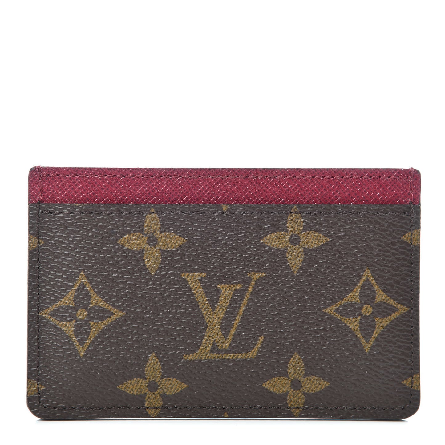 Monogram Card Holder Fuchsia