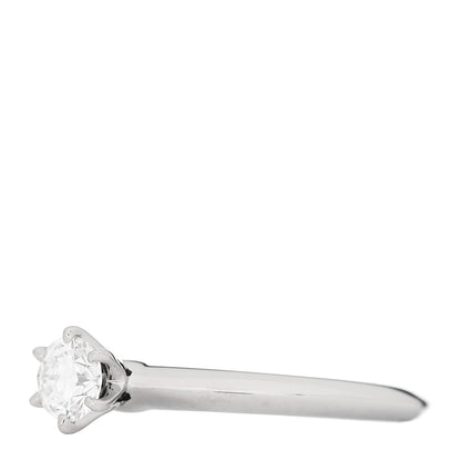 Tiffany Platinum Diamond .26ct Solitaire Engagement Ring 46 3.75 3 of 6