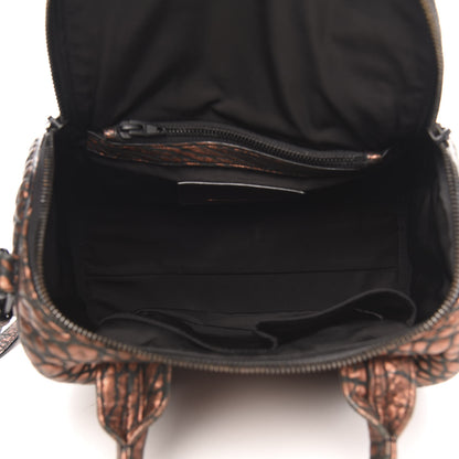 Alexander Wang Metallic Pebbled Lambskin Rockie Bronze Black Hardware 5 of 13