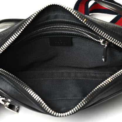 Gucci Soft GG Supreme Monogram Web Belt Bag Black Grey 4 of 5