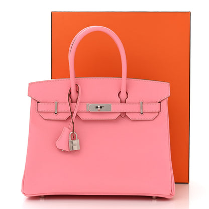 Hermes Epsom Birkin 30 Rose Confetti 12 of 12