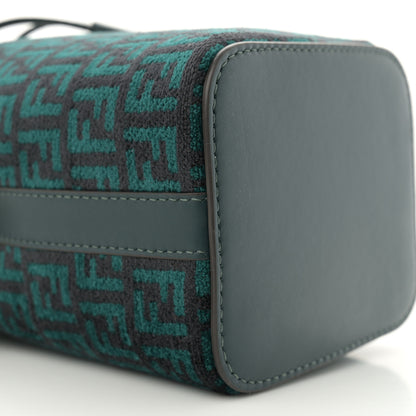 Fendi Chenille Vitello F is Fendi Micro FF Mini Mon Tresor Bucket Bag Verde Inglese 9 of 11