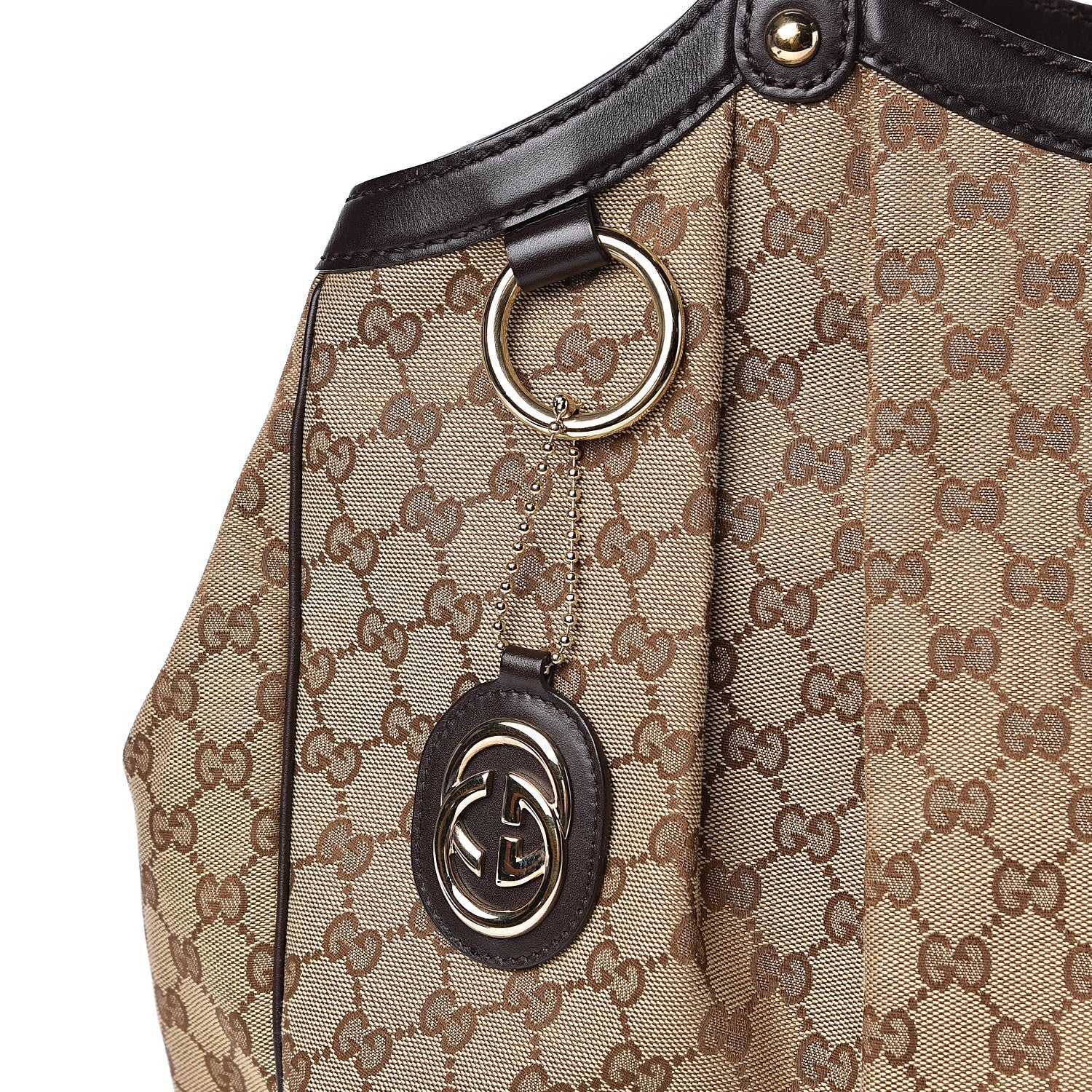 Gucci Monogram Large Sukey Tote Dark Brown 10 of 10