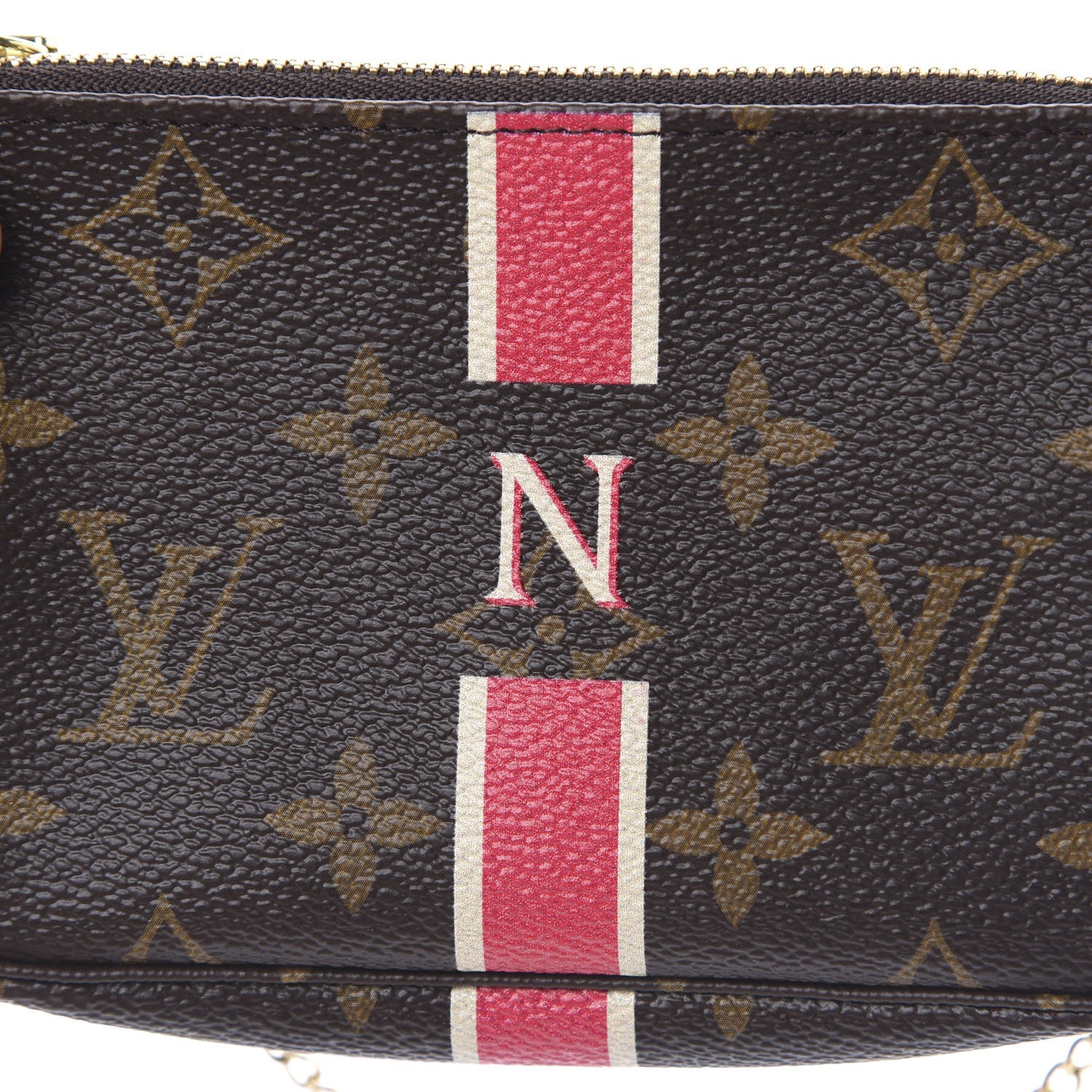 Louis Vuitton Monogram My LV Heritage Mini Pochette Accessories Fuchsia Ivory 8 of 9