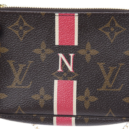 Louis Vuitton Monogram My LV Heritage Mini Pochette Accessories Fuchsia Ivory 8 of 9