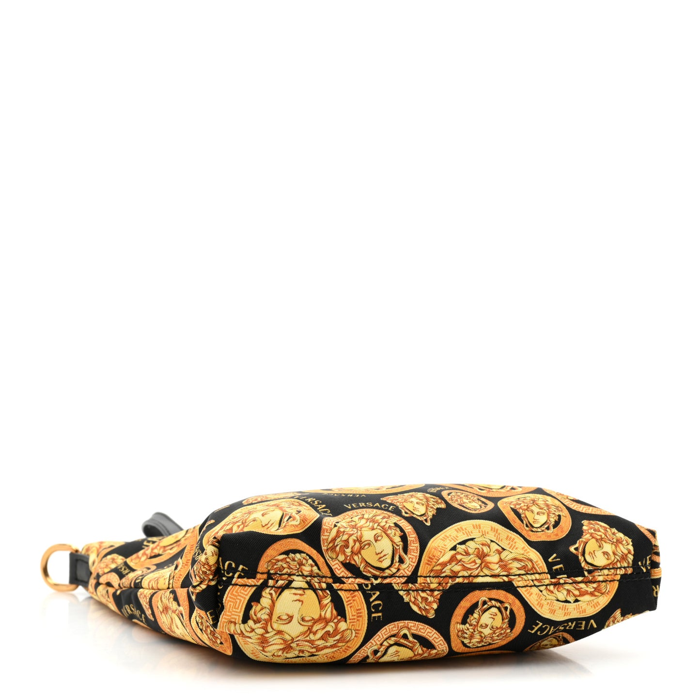 Nylon Mini Medusa Shopper Crossbody Bag Black