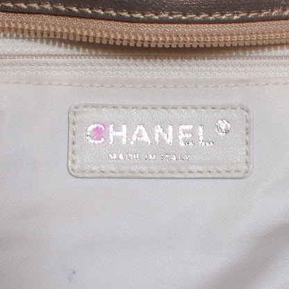Chanel Coated Canvas Quilted Paris Biarritz XL Tote Gold 6 of 7
