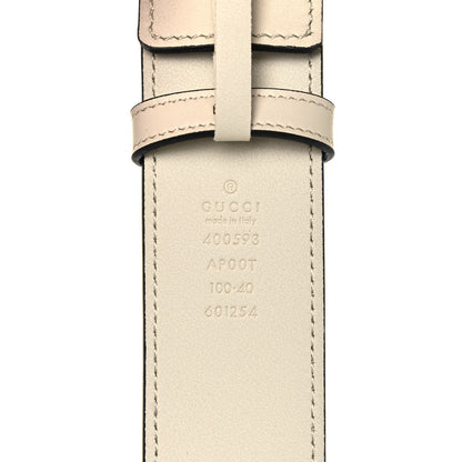 Gucci Calfskin Double G 40mm Belt 100 40 Mystic White 4 of 6
