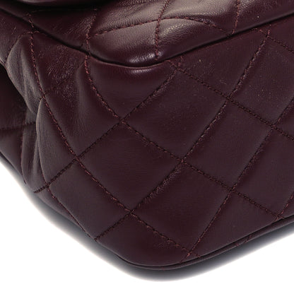 Chanel Lambskin Quilted Mini Pearl Crush Flap Burgundy 7 of 8