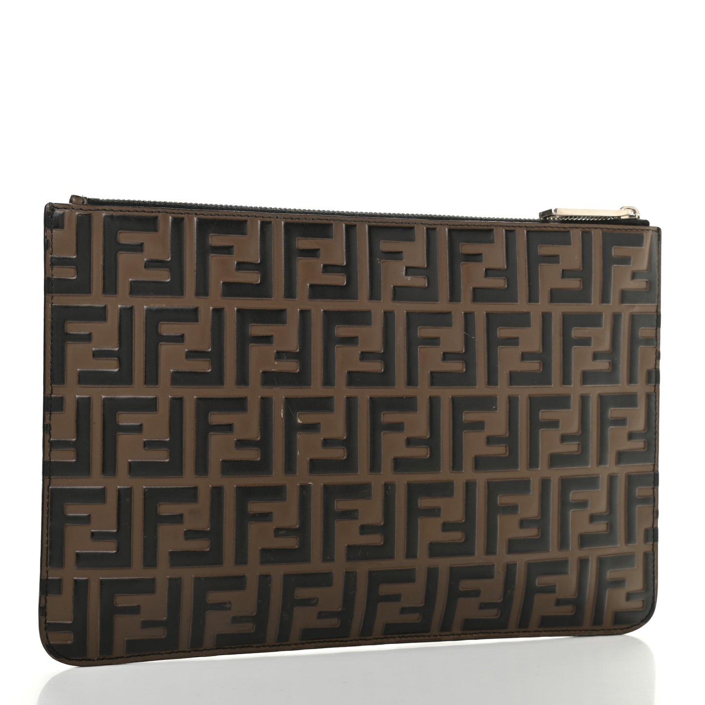 Vitello FF 1974 Embossed Pouch Maya Black