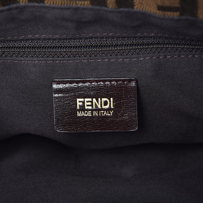 Fendi Zucca Patent Large Mia Shoulder Flap Tobacco 6 of 7