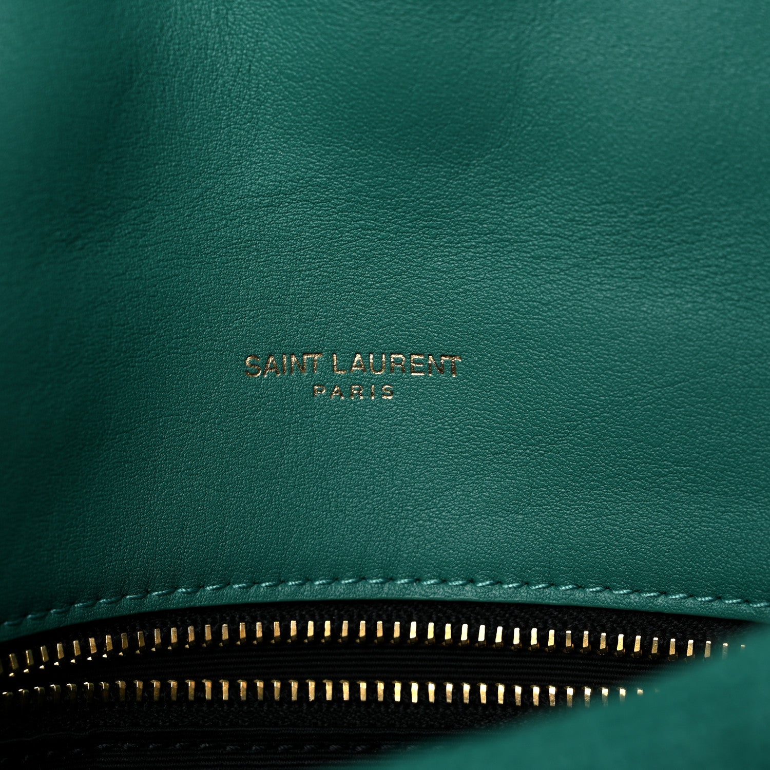 Saint Laurent Canvas Quilted Toy Loulou Puffer Monogram Chain Satchel Basil 6 of 10