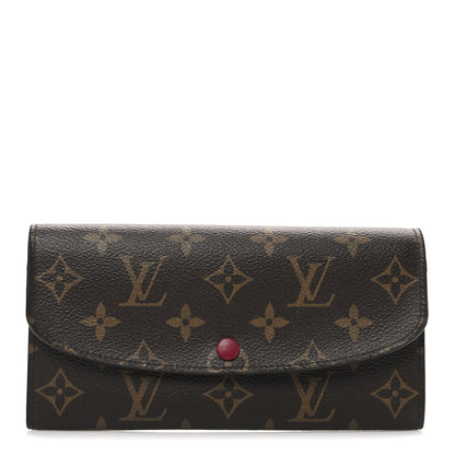 Louis Vuitton Monogram Emilie Wallet Fuchsia 1 of 6