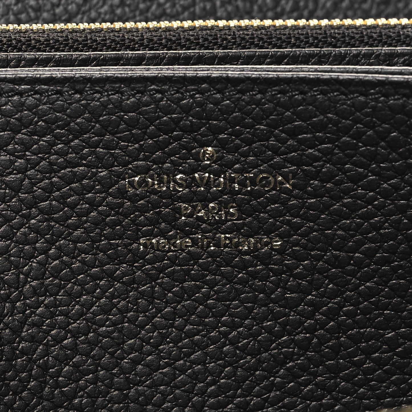 Empreinte Monogram Giant Crafty Zippy Wallet Black Creme