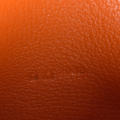 Hermes Chevre Mysore Bearn Gusset Wallet Orange 7 of 8