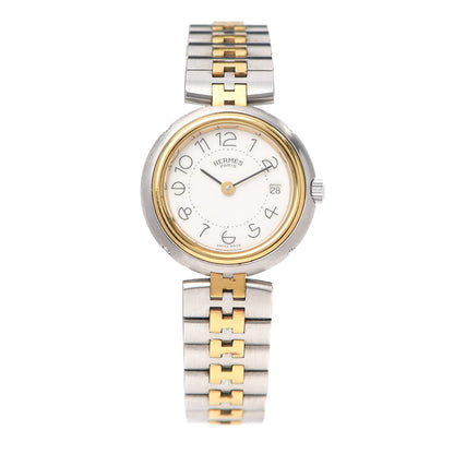 Hermes Stainless Steel 25mm Profile Quartz Watch Gold 1 of 6