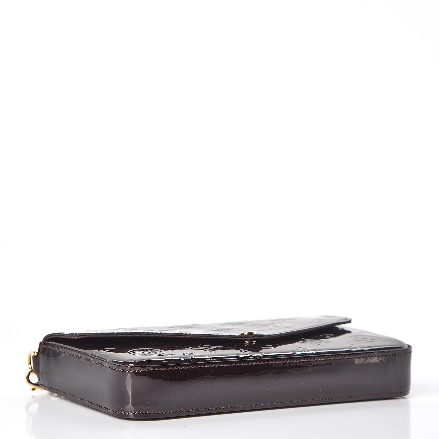 Louis Vuitton Vernis Pochette Felicie Chain Wallet Amarante 4 of 7