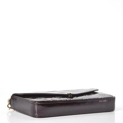 Louis Vuitton Vernis Pochette Felicie Chain Wallet Amarante 4 of 7