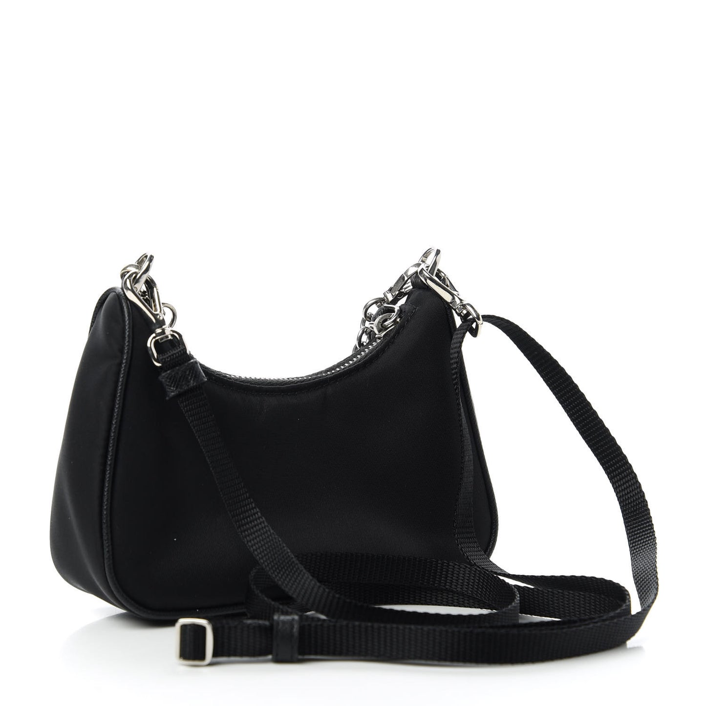 Tessuto Nylon Mini Re-Edition 2000 Shoulder Bag Black