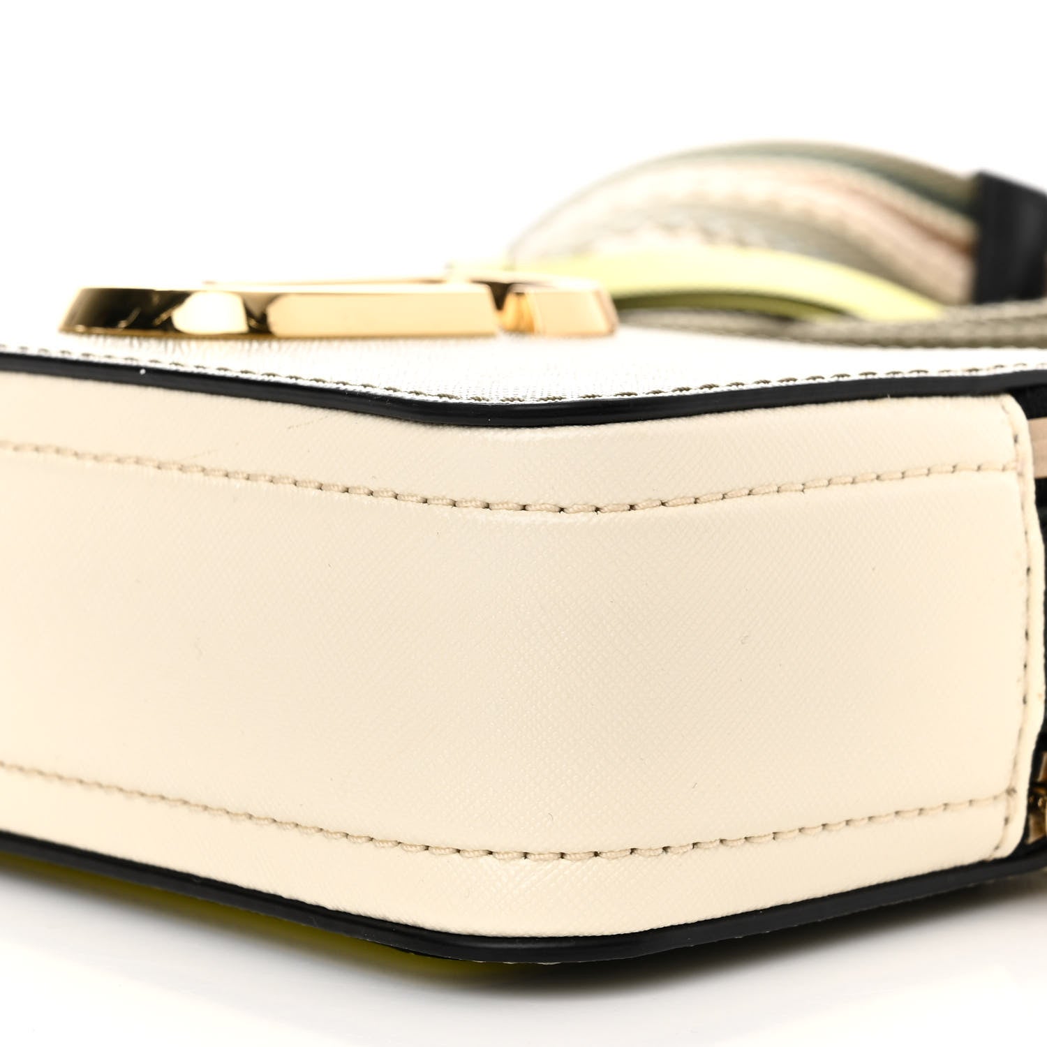Marc Jacobs Saffiano Small Snapshot Camera Bag Silver Sage Multi 11 of 12