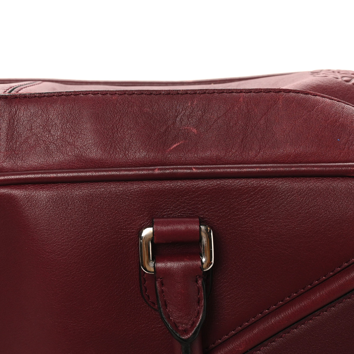 Calfskin Travel Bag Burgundy