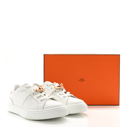 Hermes Calfskin Day Sneakers 38 White 11 of 11