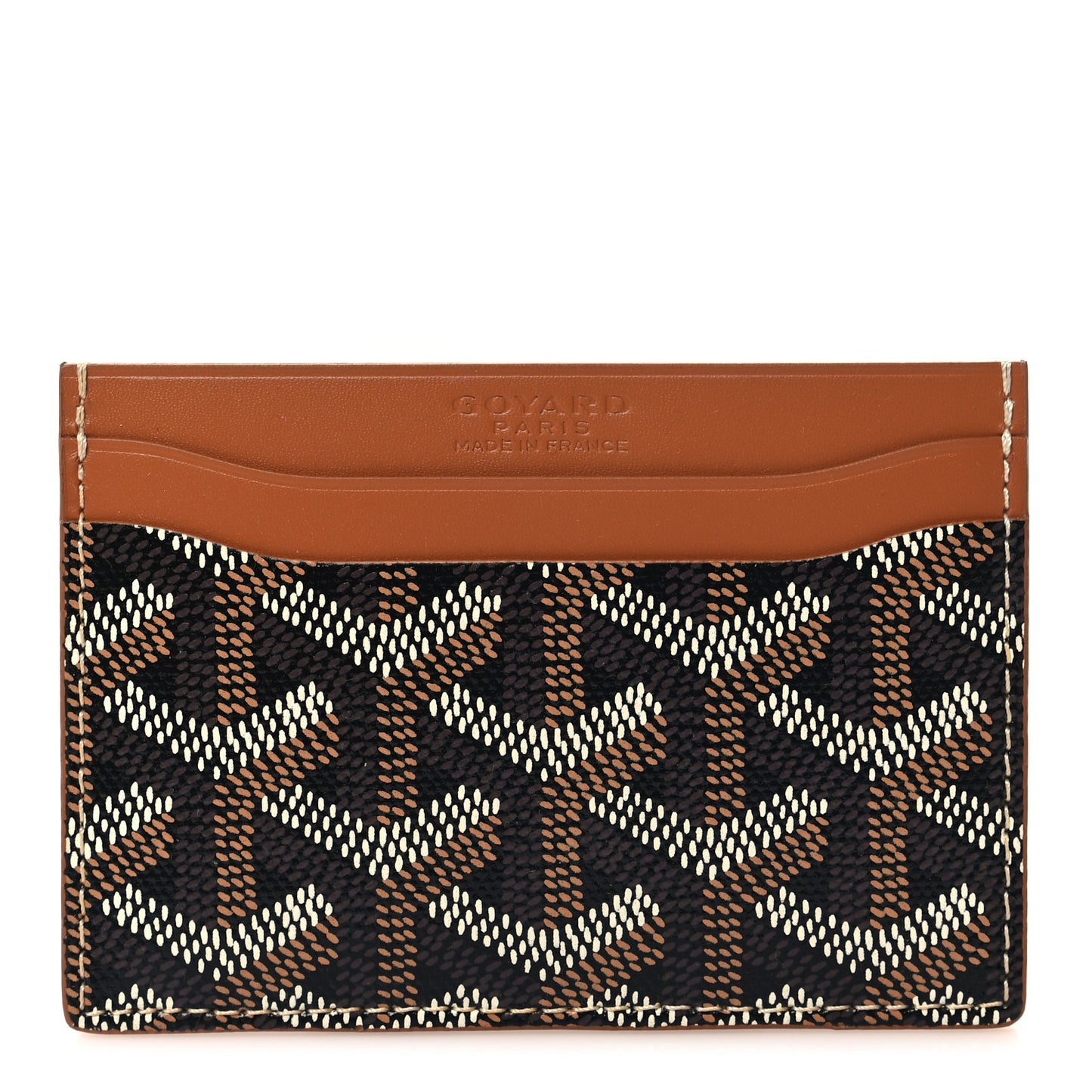 Goyardine Saint Sulpice Card Holder Black Gold