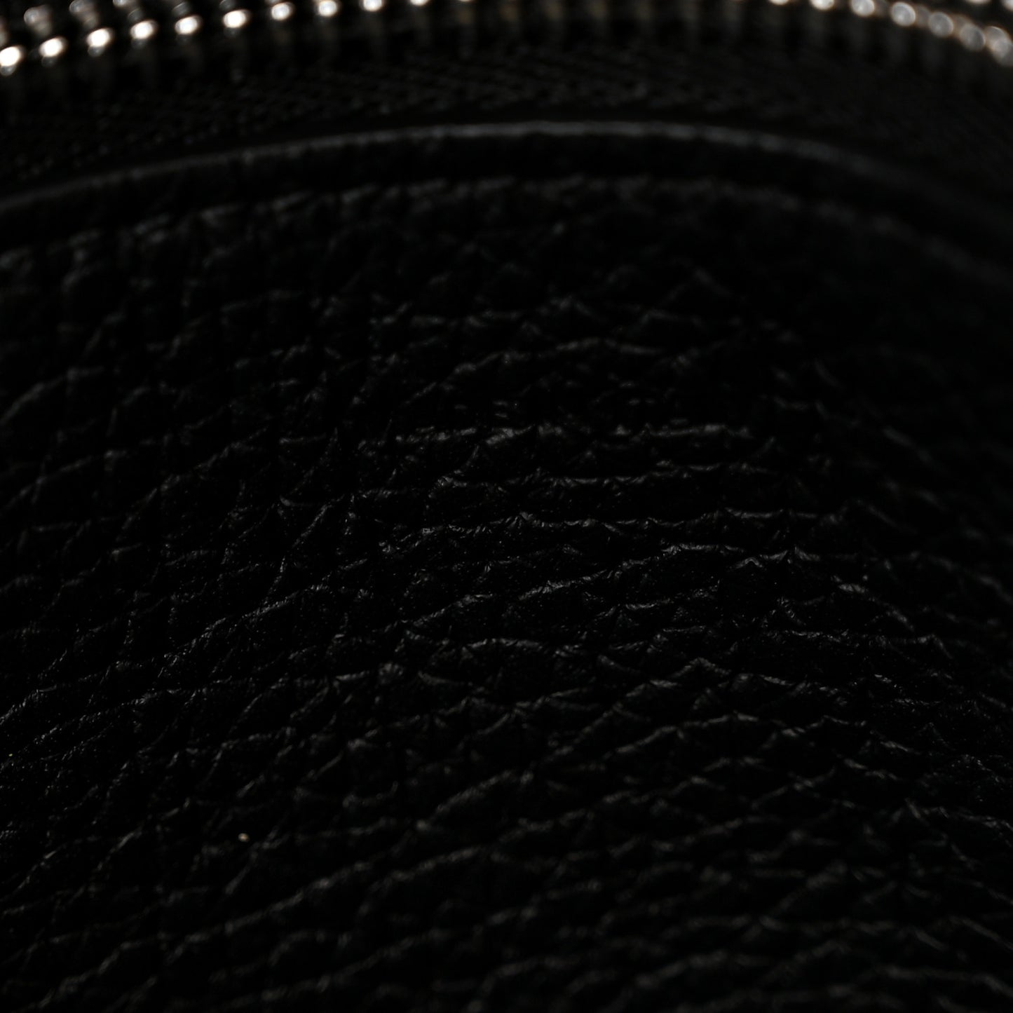 Supple Grained Calfskin Small Big Bag Black