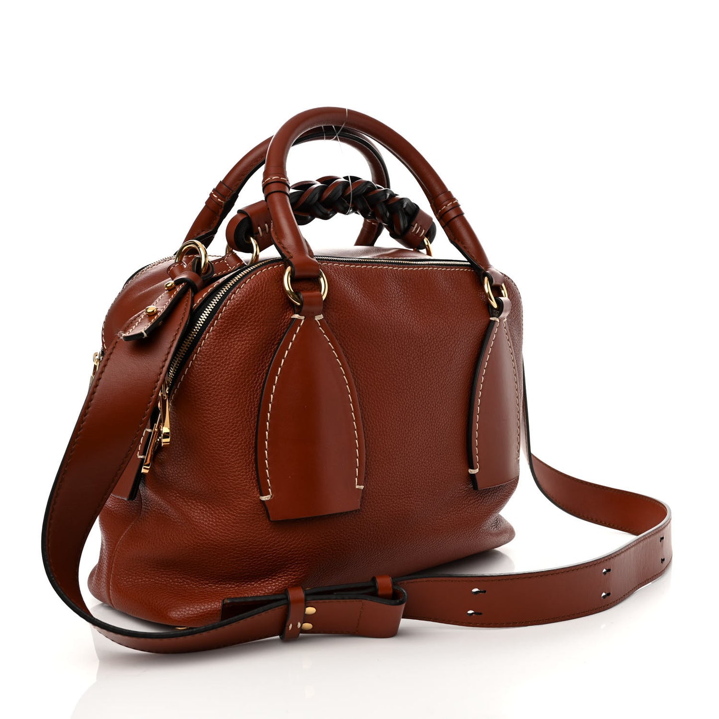 Calfskin Medium Daria Sepia Brown