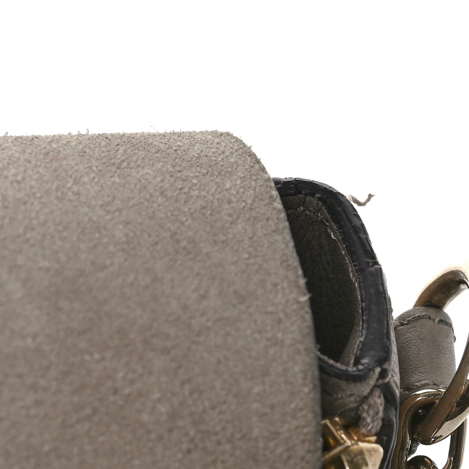 Chloe Suede Calfskin Medium Faye Backpack Motty Grey 11 of 11