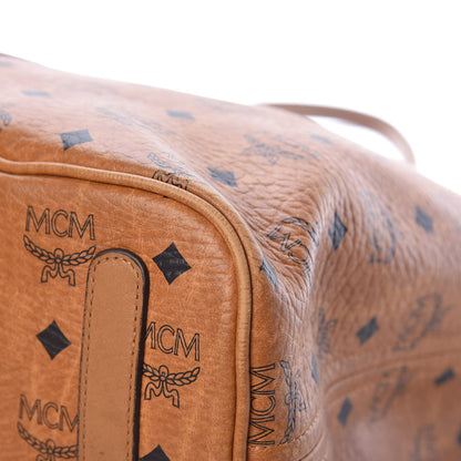 MCM Visetos Medium Liz Reversible Shopper Tote Cognac 12 of 28