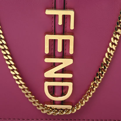 Fendi Vitello Grace Matte Fendigraphy Wallet on Chain Ciclamino Pilar 9 of 11