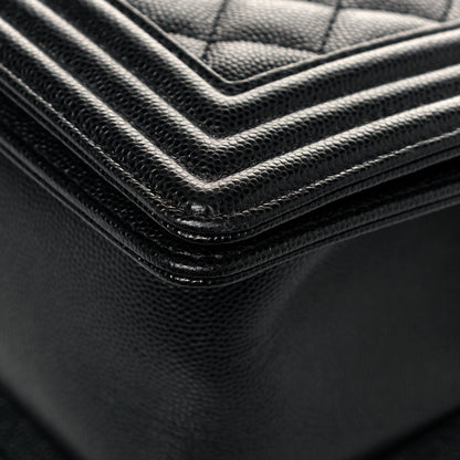 Chanel Caviar Quilted Medium Boy Flap Black 10 of 14