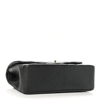 Chanel Caviar Quilted Jumbo Double Flap Dark Grey 4 of 12