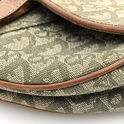 Christian Dior Monogram Saddle Bag Green 10 of 12