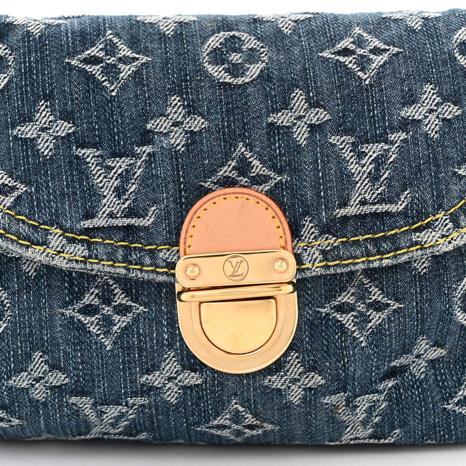 Louis Vuitton Monogram Denim Mini Pleaty Blue 7 of 9