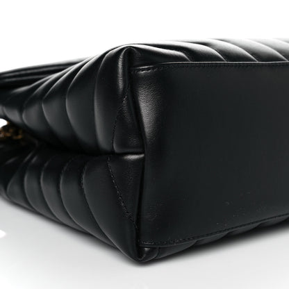Saint Laurent Calfskin Y Quilted Monogram Medium Loulou Chain Satchel Black 8 of 10