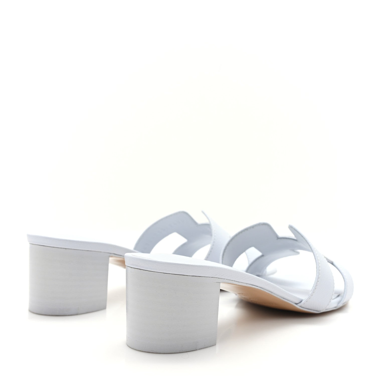Hermes Epsom Oasis Sandals 37.5 Bleu Glacier 5 of 10