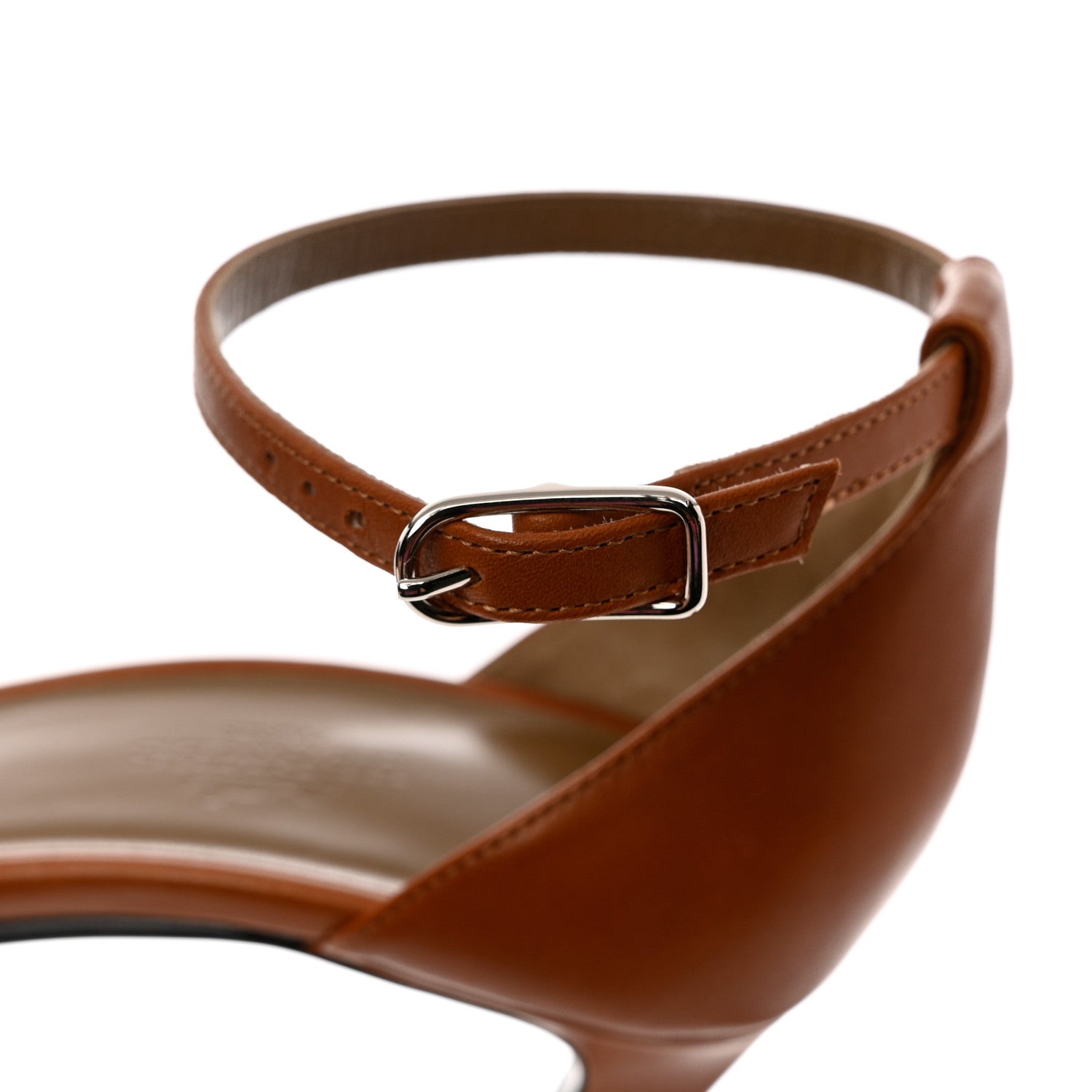 Hermes Calfskin Premiere 70 Sandals 36.5 Gold 8 of 10