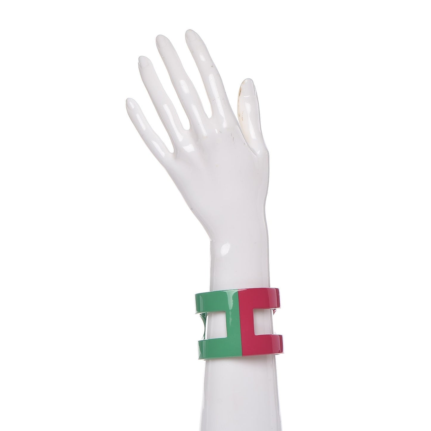 Lacquered Wood Ano Bracelet PM Intense Green Azalea