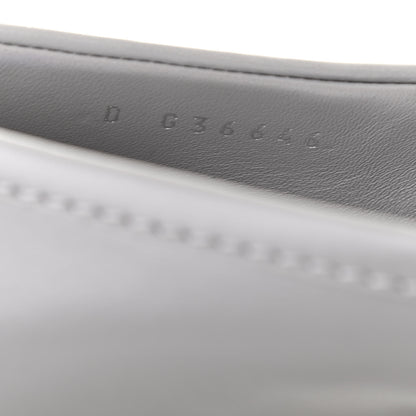 Chanel Lambskin Quilted CC Turnlock Loafers 38 Grey 7 of 9