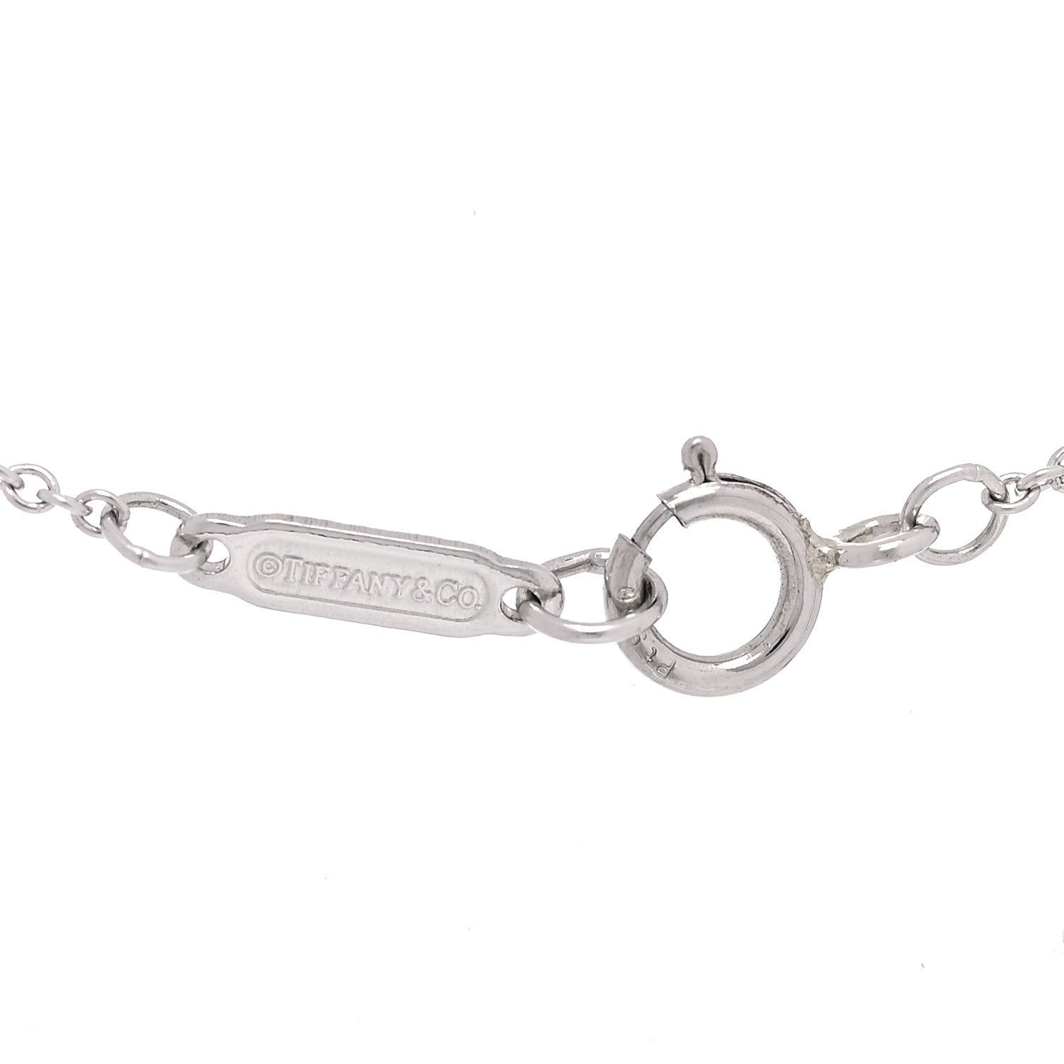 Tiffany Platinum Chain Necklace 18" 4 of 5