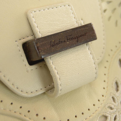FASHIONPHILE SALVATOREFERRAGAMONappaLeatherEyeletLaceMarisa 5 of 7