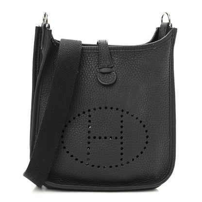 Hermes Taurillon Clemence Evelyne TPM Black 1 of 8