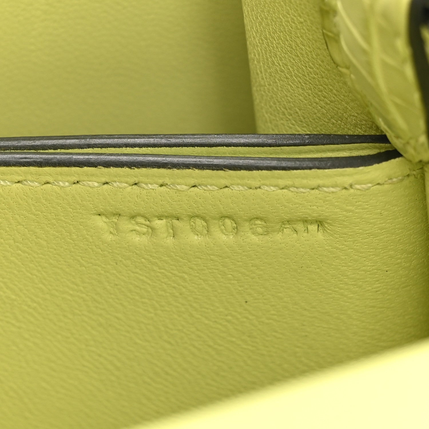 Hermes Matte Alligator Mini Sac Roulis Jaune Bourgeon 7 of 10