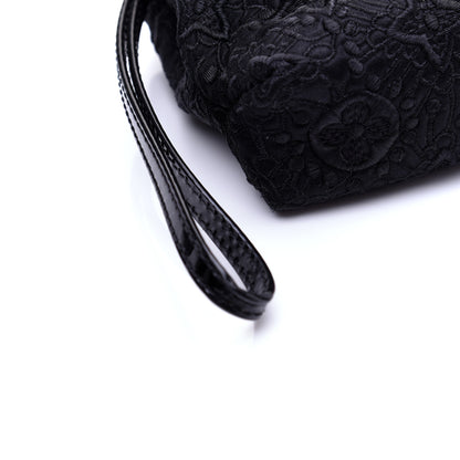 Louis Vuitton Satin Dentelle Pochette Black 9 of 10